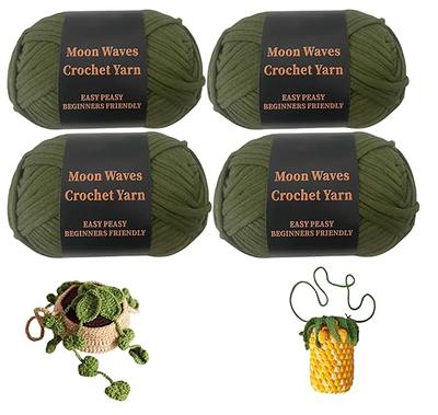  Mooaske 3 Pack Crochet Yarn with Crochet Hook