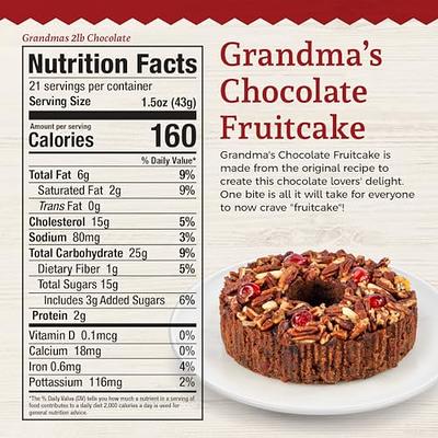 Beatrice Bakery Co. Delicious Chocolate Fruitcake Grandma s