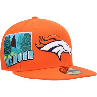 New Era Men's Denver Broncos 2023 Sideline Pinwheel 59Fifty Fitted Hat