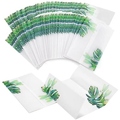 32 Pack Pre-Folded Vellum Jackets for 5x7 Invitations Vellum Paper