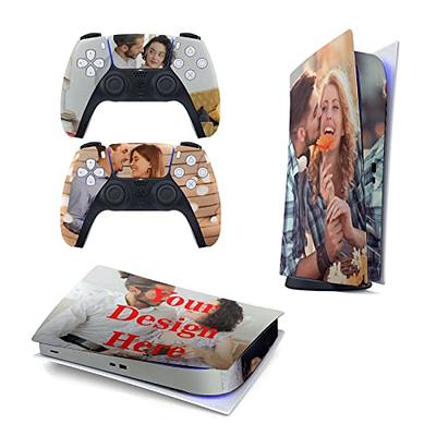 Skin WRAP Premium Material Console Protective Decal Sticker Joy Stick  Scratch Proof Cover for Sony Play Station PS5 Gaming Unit (2 Controllers,  DISC