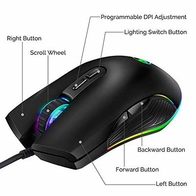 X3 Lightweight Wireless Gaming Mouse with Tri-Mode 2.4G/USB-C  Wired/Bluetooth,Up to 26K DPI, PAW3395 Optical Sensor,Kailh GM8.0 Switch,5  programmable