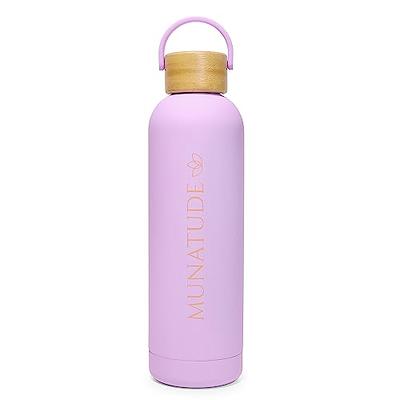  BOTTLE BOTTLE Insulated Water Bottle 24oz with Straw Lid and  Handle for Sports Travel Gym Stainless Steel Water Bottles Double-Wall  Vacuum Metal Thermos Bottles Leak Proof BPA-Free (purplepinkyellow) :  Sports 