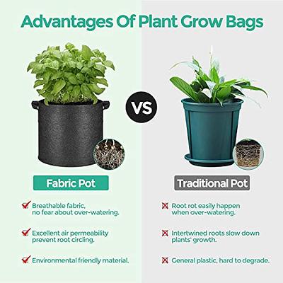 Grow Bags Outdoor Garden Pots Vegetable Plant Bags Non Woven