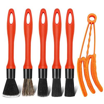 Wontolf 6pcs Auto Car Detailing Brush Set Car Interior Cleaning Kit  Includes 5 Boar Hair Car Detail Brush, 1 Air Vent Brush for Cleaning Car  Interior Exterior, Dashboard Engines Leather Wheel - Yahoo Shopping