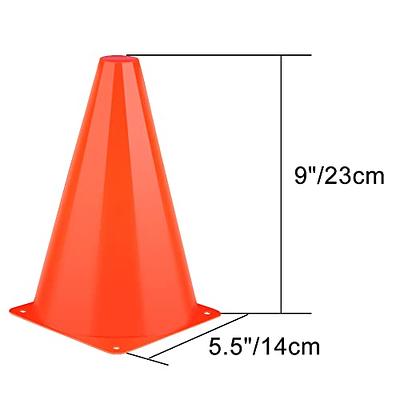 40 Pieces Small Orange Cones for Sports 7 Inch Football Cones Bike Obstacle  Training Cone Plastic Traffic Cone Agility Cones for Sports Skating Indoor