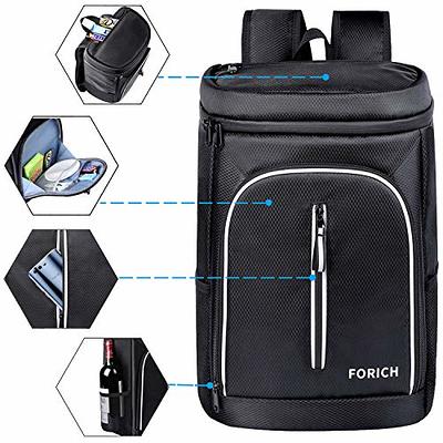 FORICH Soft Cooler Backpack, 30L Capacity, Black, Polyester, Ice Chest -  Yahoo Shopping