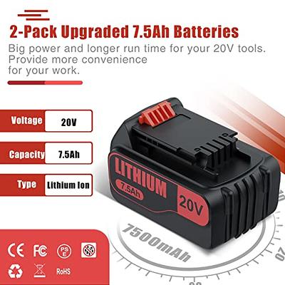 20V 1.5AH Lithium-Ion Battery for Black & Decker 20 Volt LB20 LBX20 LBXR20