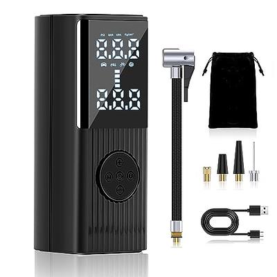 Tire Inflator Portable Air Compressor，150PSI Portable Air Pump for Car  Tires with Digital Tire Pressure Gauge, 2X Faster Inflation Electric Air  Pump
