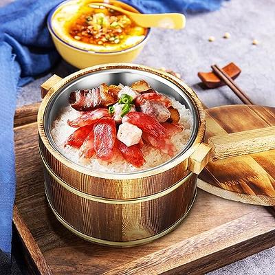 Rice Cooker Inner Pot Rice Cooker Liner Stainless Steel Inner Liner  Universal Rice Cooking Container 2l Rice Maker Replacement for Home Kitchen  Silver