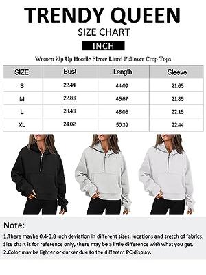 Trendy Queen Womens Zip Up Hoodies Long Sleeve Sweatshirts Fall