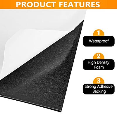 Foam Padding Sheets with Adhesive Backing - 3/4 Thick Self Stick Neoprene Insulation Foam,2PCS 3/4 inch Thick x 4 inch Long x 4 inch Wide - Closed