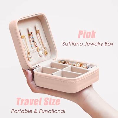 Benevolence LA Plush Velvet Travel Jewelry Box Organizer, Mini Travel  Jewelry Case, Jewelry Travel Organizer, Travel Jewelry Organizer, Small  Jewelry