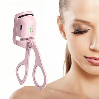 NOIMPTY Heated Lash Curler,Electric Eye Lash Curler,Quick Natural Curling  for Long Lasting with Sensing Heating Silicone Pad,Two Heating Modes & USB  Rechargeable Eye Lash Curler (Pink) - Yahoo Shopping