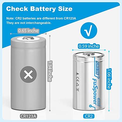 2 baterías CR2 3v 15270 y cargador rápido, cargador de batería recargable  3V CR2 baterías para telémetro de golf Instax Mini25 cámara