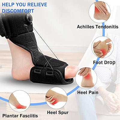 Plantar Fasciitis Night Splint Foot Brace with Massage Ball Foot Pain  Relief USA
