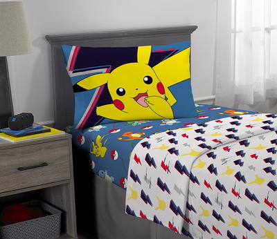 Pokemon Kids Comforter and Pillowcase, 2-Piece Set, Twin/Full, Reversible 