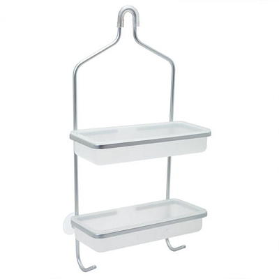 NeverRust Large Aluminum Hanging Over-the-Shower Caddy in Matte Black