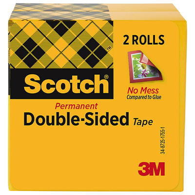 Scotch Removable Double Sided Tape, 3/4 in x 200 in, 1 Dispenser 