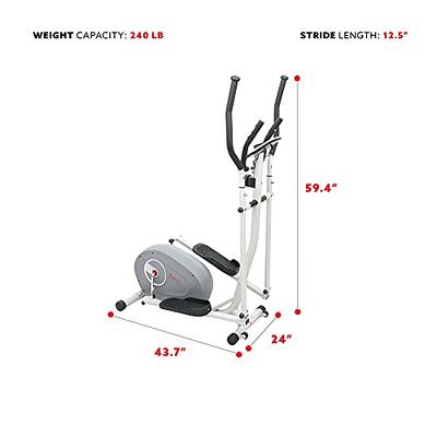 Sunny Health & Fitness Magnetic Under Desk Elliptical Peddler Exerciser -  SF-E3872