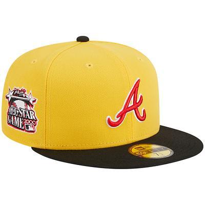 Atlanta Braves New Era 2021 World Series Side Patch Black & White 59FIFTY Fitted Hat - Black 7