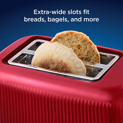 Toaster 2 Slice Keenstone Retro Stainless Steel Toaster with Bagel, Cancel,  Defrost Function, Extra Wide Slot Toaster with High Lift Lever, 6 Shade  Settings, Removal Crumb Tray, Dark Blue - Yahoo Shopping