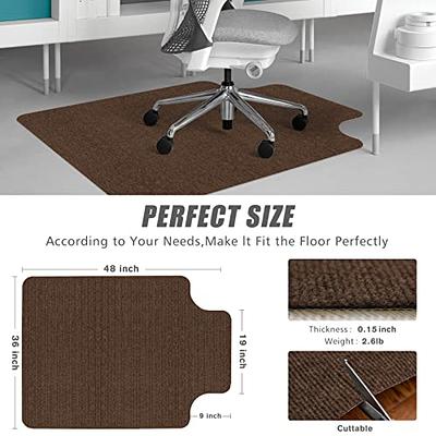 Anidaroel Office Chair Mat for Hardwood Floor, 36X48 Chair Rugs Floor  Protectors, Desk Chair Mat for Rolling Chair, Computer Chair Mat with