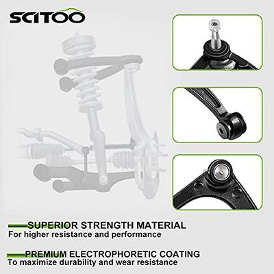 SCITOO 12pcs Suspension Kit Front Outer Inner Tie Rod Ends Outer