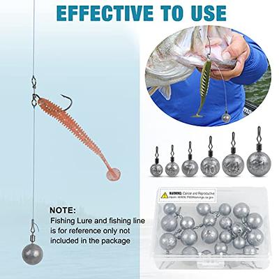 Drop Shot Weights Kit Round Cannonball Fishing Sinkers Weights Bass Casting  Fishing Weights Swivel Drop Shot Sinker Rig Tackle for Bass Fishing  Freshwater Saltwater - Yahoo Shopping