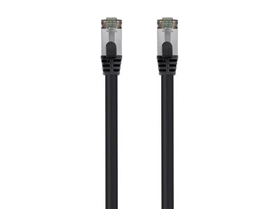 Monoprice Cat7 1ft Blue Patch Cable, Double Shielded (S/FTP), 26AWG, 10G,  Pure Bare Copper, Snagless RJ45, Entegrade Series Ethernet Cable 