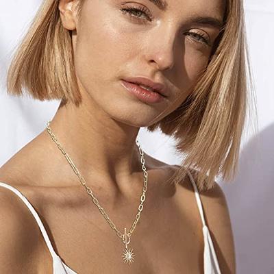 18k Gold Paperclip Box Link Chain Necklace – Zutry