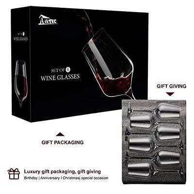 AILTEC Wine Glasses Set of 6, Crystal Glass with Stem for Drinking  Red/White/Cabernet Wine as Gifts …See more AILTEC Wine Glasses Set of 6,  Crystal