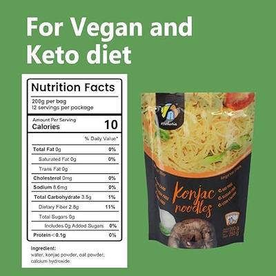 It's Skinny Organic Variety Pack - Low Carb & Keto Pasta  Noodles: Konjac & Shirataki Noodle (Angel Hair, Spaghetti, Fettuccine,  Rice)