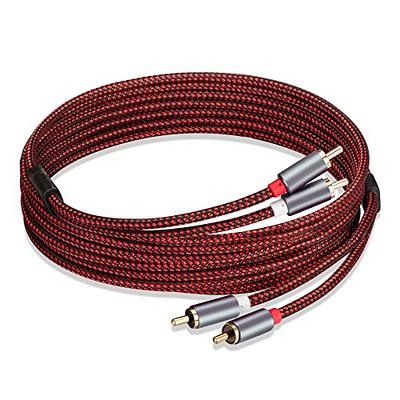  QDiShi 3 RCA Cable Audio Video Composite Cable, 5 ft