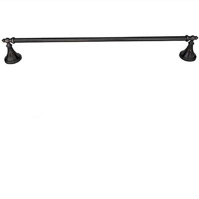 allen + roth Latitude 2 24-in Matte Black Wall Mount Single Towel