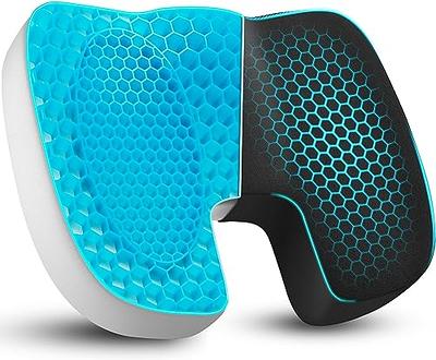 Coccyx Orthopedic Memory Foam Cooling Gel Seat Cushion for Relief from  Lower Back Pain