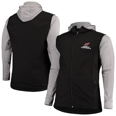 Men's Antigua Black Louisville Cardinals Links Full-Zip Golf Vest