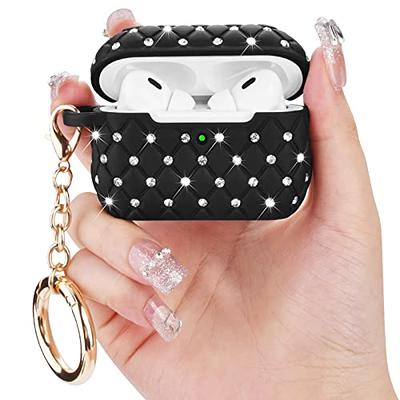 VISOOM Airpods Pro 2nd Generation Case - Airpods Pro 2 Bling Case Cover  with Lanyard Women 2022 Crystal TPU Hard Protective iPod Pro 2 Wireless