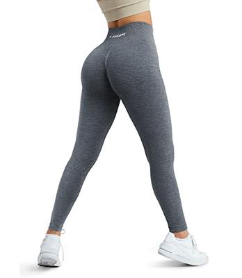 A AGROSTE Women Scrunch Butt Lifting Workout Gym Leggings for Tall Girl Seamless  High Waisted Tummy Control Yoga Pants Grey XL - Yahoo Shopping