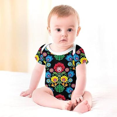 whuhezhi Baby Boys Girls Bodysuits Bodysuit Polish Folk Art Floral Pattern  Romper Jumpsuit Outfit 0-24 Months - Yahoo Shopping
