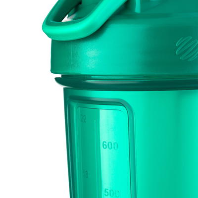 Blender Bottle Mantra 20 oz. Glass Shaker Mixer Cup with Loop Top - Black 