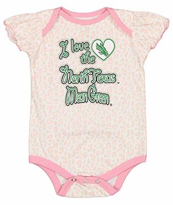 Outerstuff NCAA Infant Girls North Texas Mean Green Three Piece Creeper Set