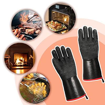 AORTDES Silicone Cooking Pinch Grips Oven Mitts - Finger Protector Pot  Holder for Kitchen,Cooking,Baking,BBQ - Heat Resistant Gloves, 2 Pairs  (Black