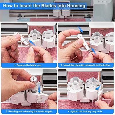 Deep Cut Housing + Replacement Blade For Cricut Explore Air2/ Air3/ Cricut  Maker Cutting Machines (2 Blades)