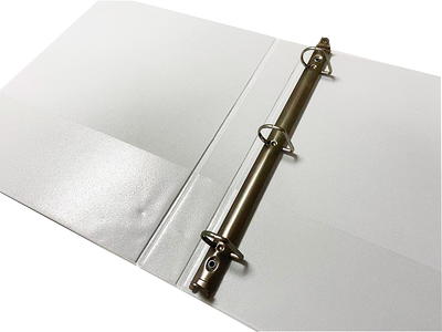 Avery Durable View 3 Ring Binder, 1-1/2 Inch Slant Rings, 1 White Binder  (17022)