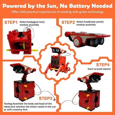 Solar Robots Toy, 190 Pcs Stem Science Project Kit 12 in 1, Kids