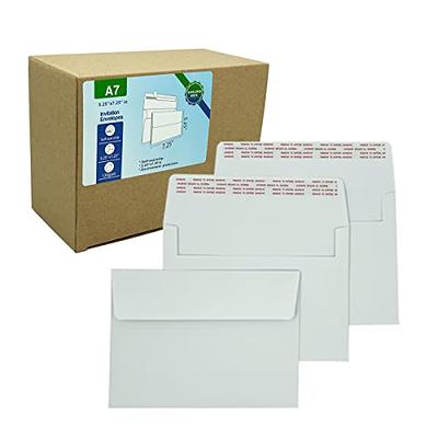 40 Pack 5x7 Envelopes for Invitations, A7 Printable White Envelopes,  Envelopes Self Seal for Weddings, Invitations, Photos, Postcards, Greeting  Cards, Mailing - Yahoo Shopping