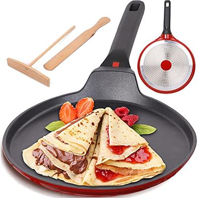 DIIG Non Stick Crepe Pan 11 Inch with Spreader Spatula, No Stick