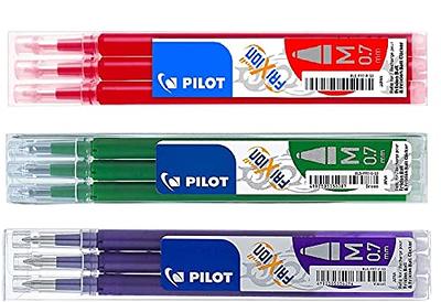 ibotti 5 Colors Stick Heat Erasable Fabric Marking Pens with 10 Free Refills, 5-Pack of Assorted Colors, (White,Red,Blue,Black,Green)