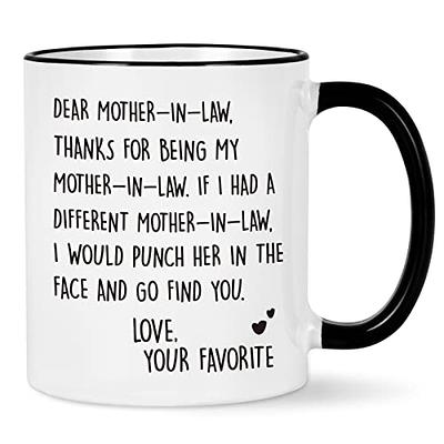 Funny Mom Coffee Mug Thanks for Being My Mom Best Mom Gifts from Daughter  Son Kids Mother's Day Birthday Gifts for Mom 11 Oz Coffee Cup